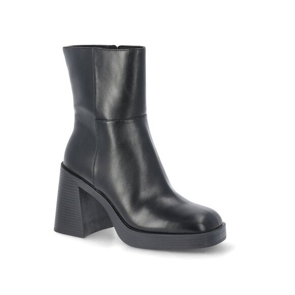 No Boundaries Women’s 9 Black Chunk Heel Boots New Y2K Style - Picture 2 of 7